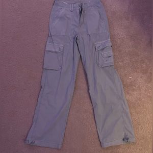 Grey american eagle cargo pants